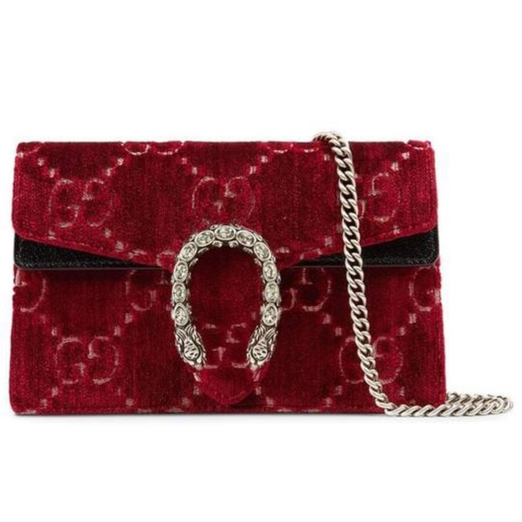 Gucci Velvet Monogram Super Mini Dionysus - Picture 1 of 8